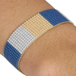 Nina Bracelet - Blue And Nude