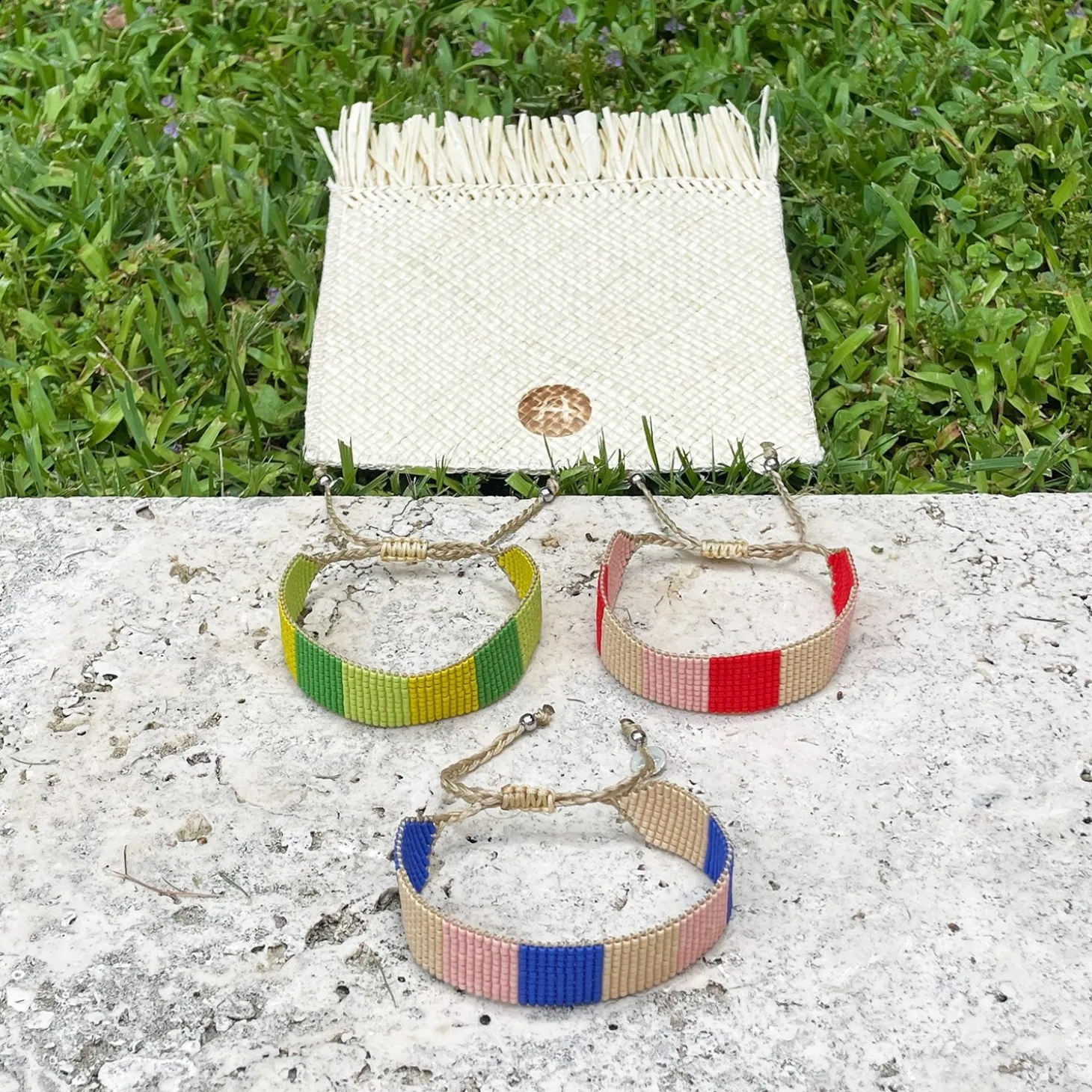 Nina Bracelet - Blue And Nude